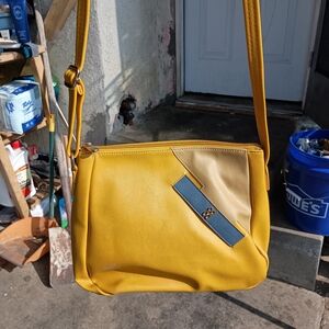 GG Collection Yellow and Beige Crossbody Bag